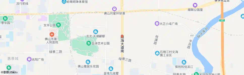佛山环湖花园东_公交站地图_佛山公交_妙搜公交查询2025