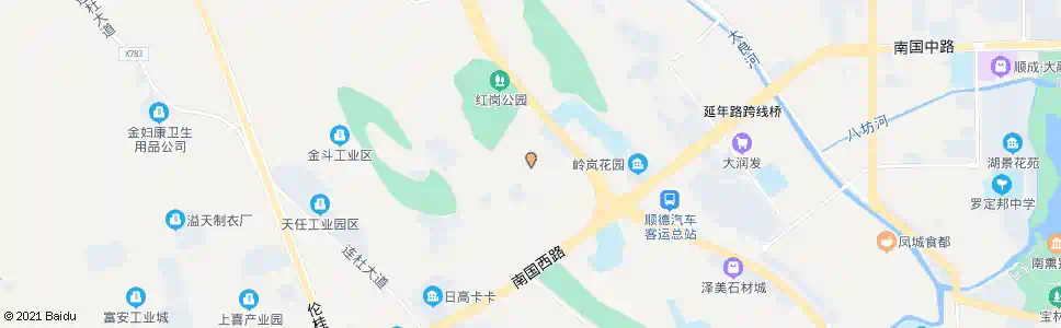 佛山红岗工业区_公交站地图_佛山公交_妙搜公交查询2025