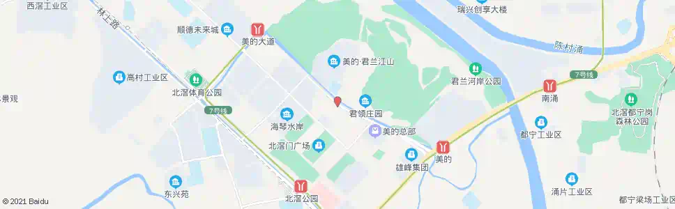 佛山美的大道江山路口_公交站地图_佛山公交_妙搜公交查询2025