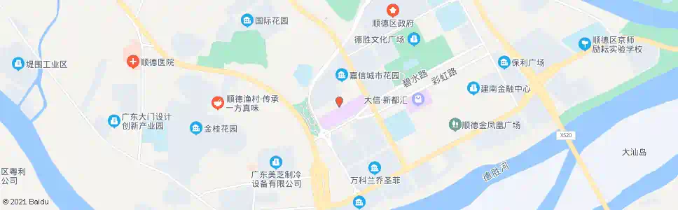 佛山顺德新城区候机楼_公交站地图_佛山公交_妙搜公交查询2025
