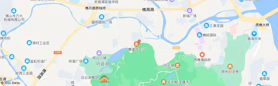 佛山樵园路口_公交站地图_佛山公交_妙搜公交查询2025