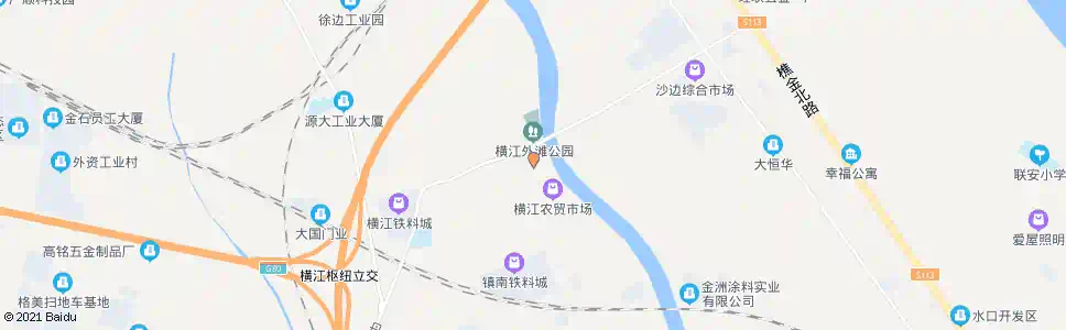 佛山横江新市场_公交站地图_佛山公交_妙搜公交查询2025