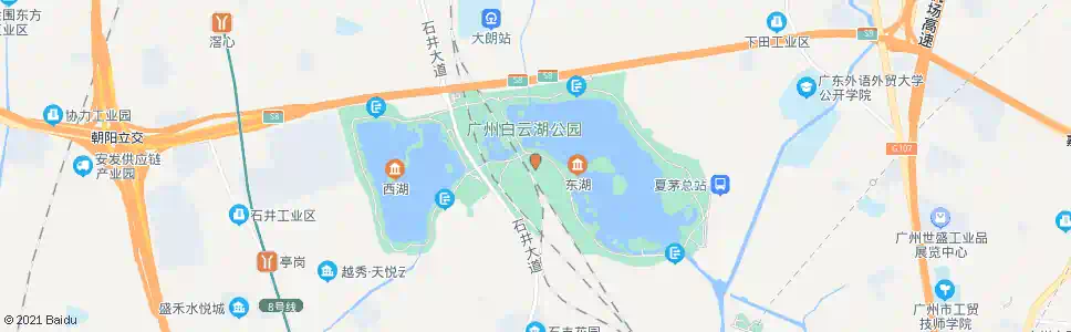 佛山石井大道(白云湖公园)_公交站地图_佛山公交_妙搜公交查询2025