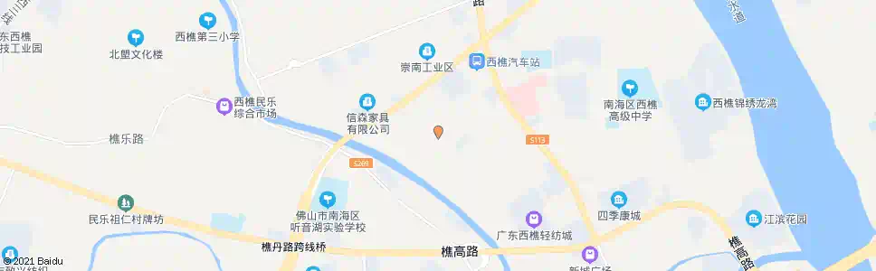 佛山崇南大庄_公交站地图_佛山公交_妙搜公交查询2025