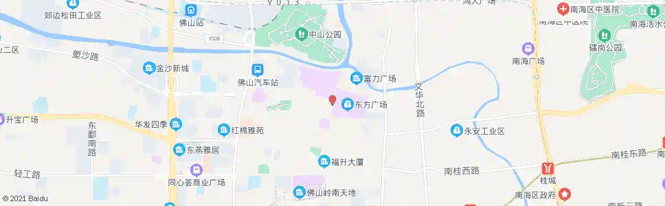 佛山东方广场西门_公交站地图_佛山公交_妙搜公交查询2025