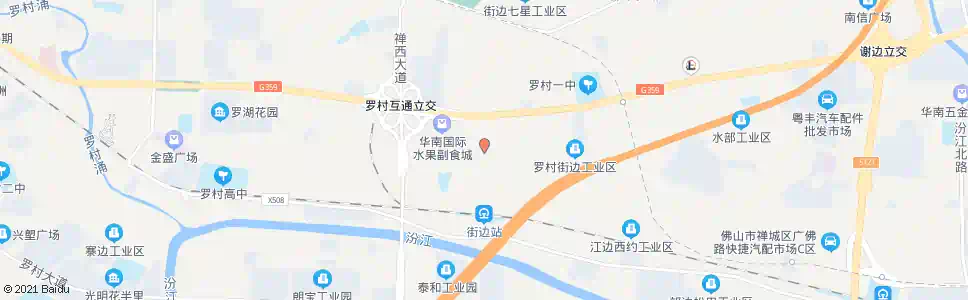 佛山街边路口_公交站地图_佛山公交_妙搜公交查询2025