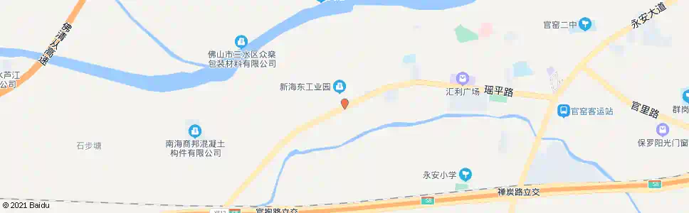 佛山新海东工业园_公交站地图_佛山公交_妙搜公交查询2025