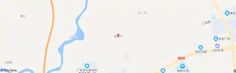 佛山独岗村_公交站地图_佛山公交_妙搜公交查询2025