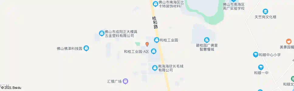 佛山和桂工业园路口_公交站地图_佛山公交_妙搜公交查询2025
