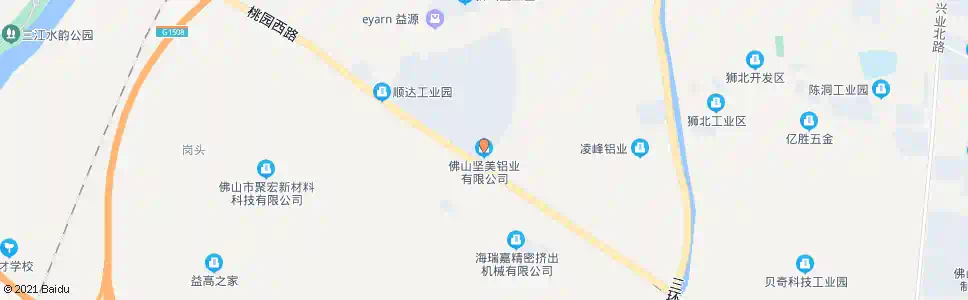 佛山狮山坚美铝材厂_公交站地图_佛山公交_妙搜公交查询2025