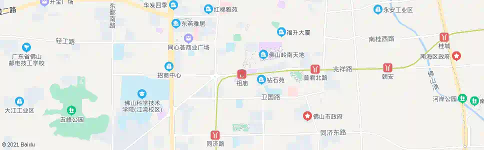 佛山祖庙站_公交站地图_佛山公交_妙搜公交查询2025