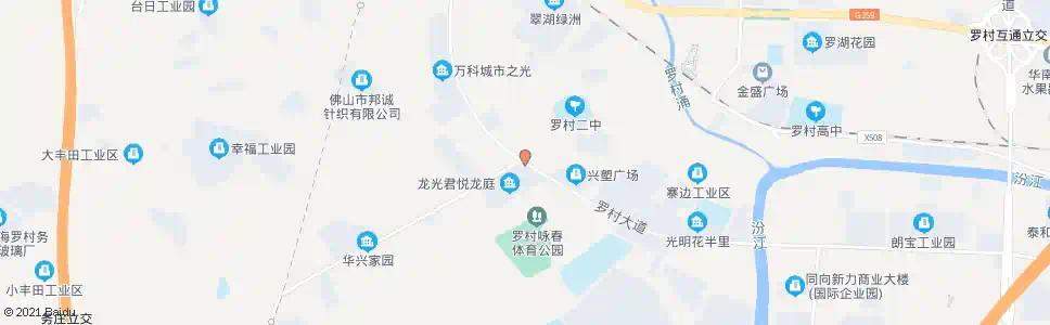 佛山罗南村南_公交站地图_佛山公交_妙搜公交查询2025