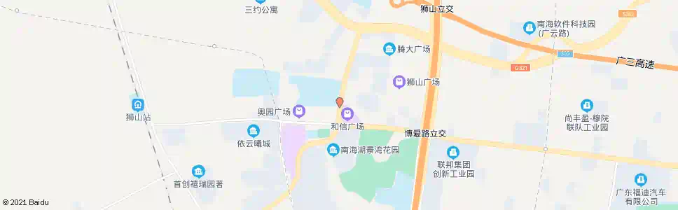 佛山石门中学(狮山)_公交站地图_佛山公交_妙搜公交查询2025