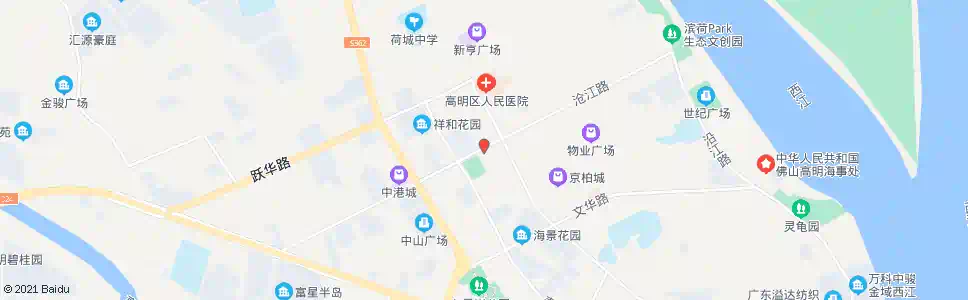 佛山荷城广场_公交站地图_佛山公交_妙搜公交查询2025