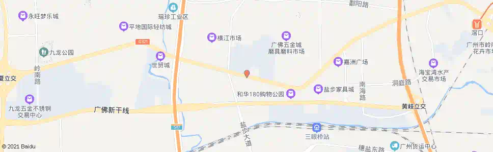 佛山一环盐步路口_公交站地图_佛山公交_妙搜公交查询2025
