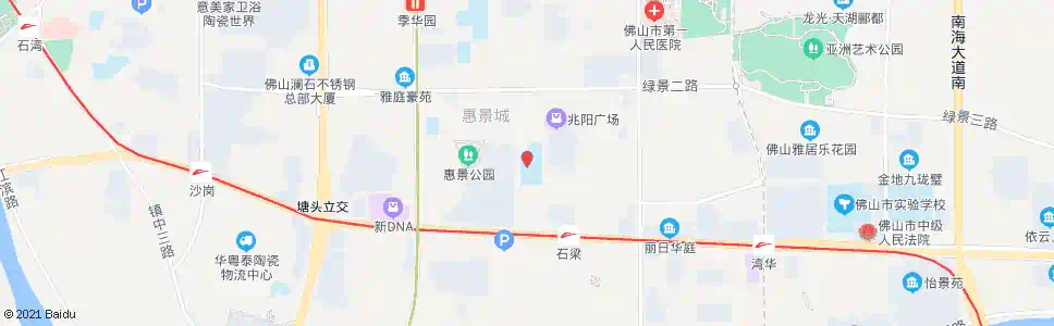 佛山惠景中学_公交站地图_佛山公交_妙搜公交查询2025