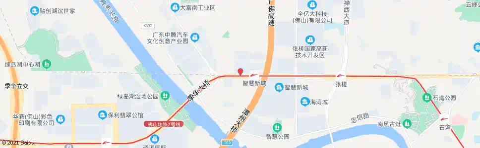 佛山季华大桥东_公交站地图_佛山公交_妙搜公交查询2025