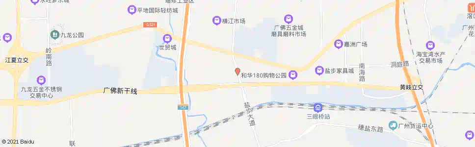 佛山盐步大道北_公交站地图_佛山公交_妙搜公交查询2025