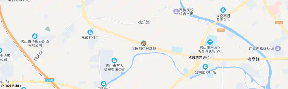 佛山民乐祖仁村牌坊_公交站地图_佛山公交_妙搜公交查询2025