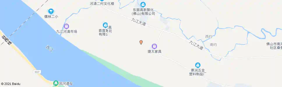 佛山河清四村上区_公交站地图_佛山公交_妙搜公交查询2025