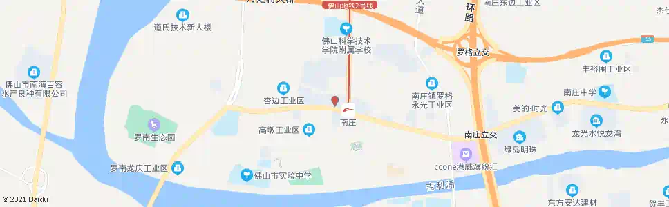 佛山南庄广场_公交站地图_佛山公交_妙搜公交查询2025