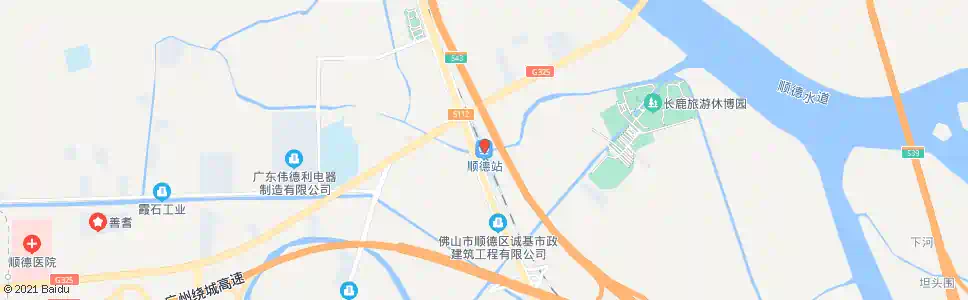 佛山广珠城轨顺德站(南傍中路)_公交站地图_佛山公交_妙搜公交查询2025