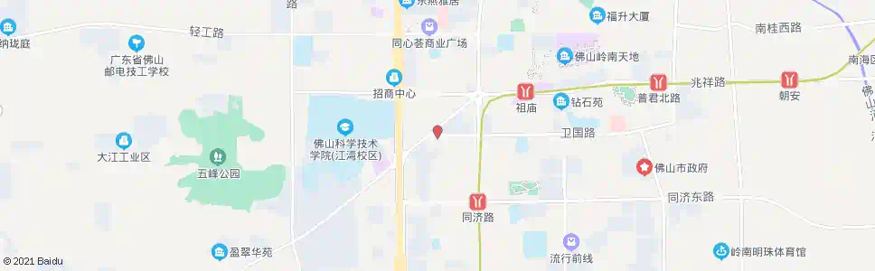 佛山海关(卫国西路)_公交站地图_佛山公交_妙搜公交查询2025