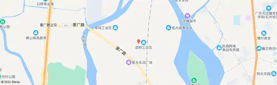 佛山啟明工业区_公交站地图_佛山公交_妙搜公交查询2025