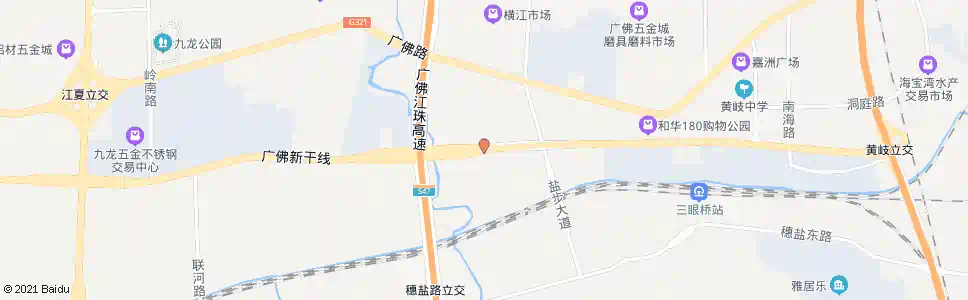 佛山上白坭_公交站地图_佛山公交_妙搜公交查询2025