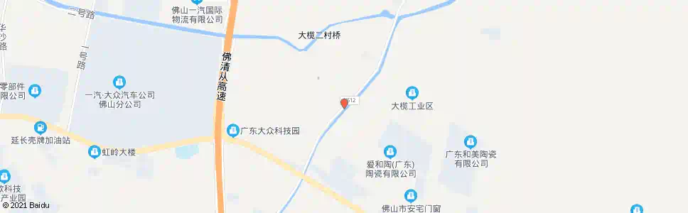 佛山大榄一村_公交站地图_佛山公交_妙搜公交查询2025