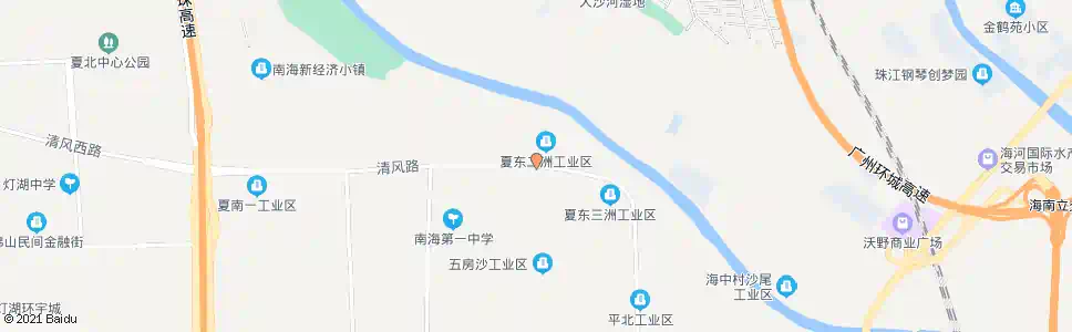 佛山夏东二洲_公交站地图_佛山公交_妙搜公交查询2025