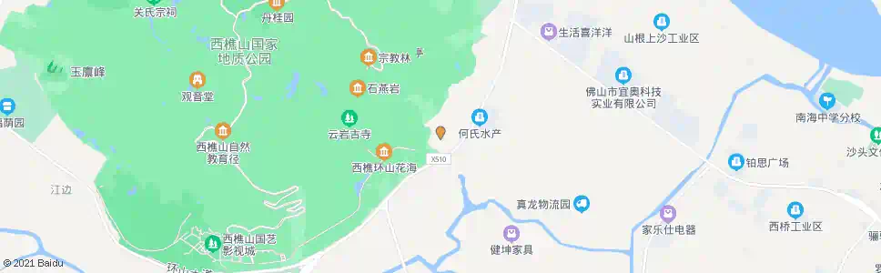 佛山大坑庄_公交站地图_佛山公交_妙搜公交查询2025