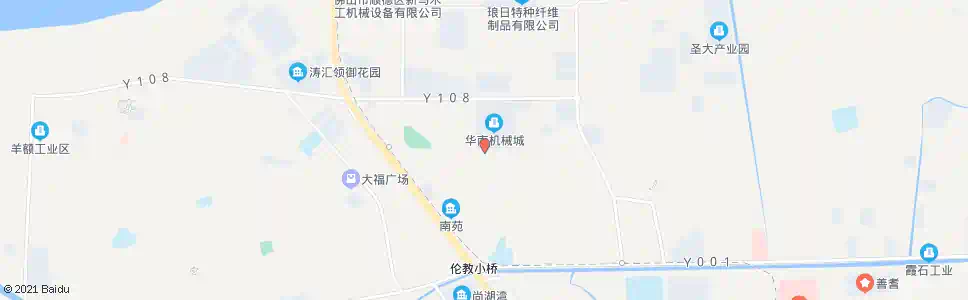 佛山华南机械城南_公交站地图_佛山公交_妙搜公交查询2025