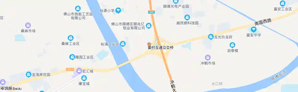 佛山裕涌牌坊_公交站地图_佛山公交_妙搜公交查询2025