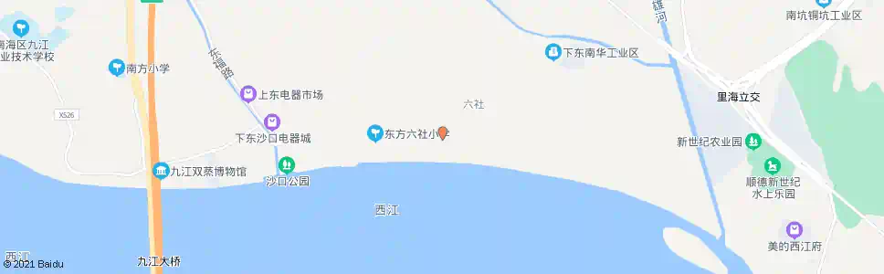 佛山下东村委_公交站地图_佛山公交_妙搜公交查询2025