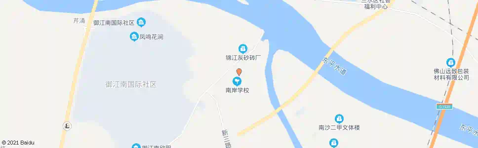 佛山南岸村_公交站地图_佛山公交_妙搜公交查询2025