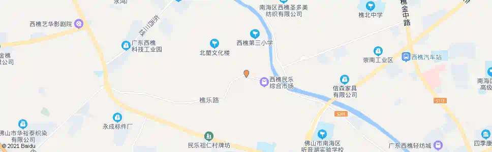佛山民乐市场_公交站地图_佛山公交_妙搜公交查询2025