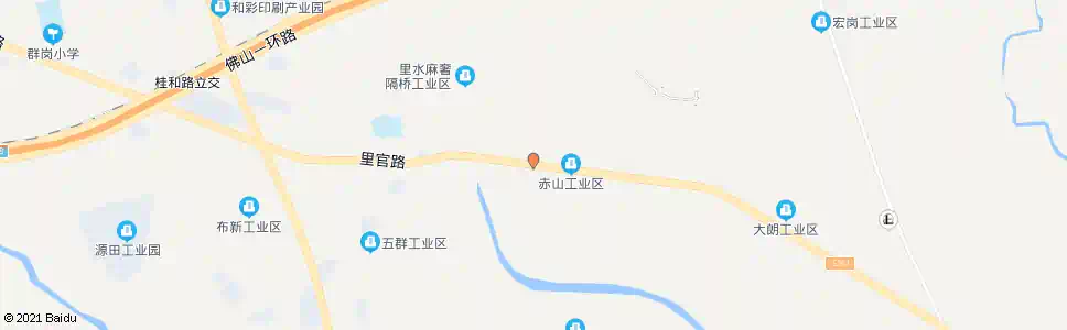 佛山沙头工业区路口_公交站地图_佛山公交_妙搜公交查询2025