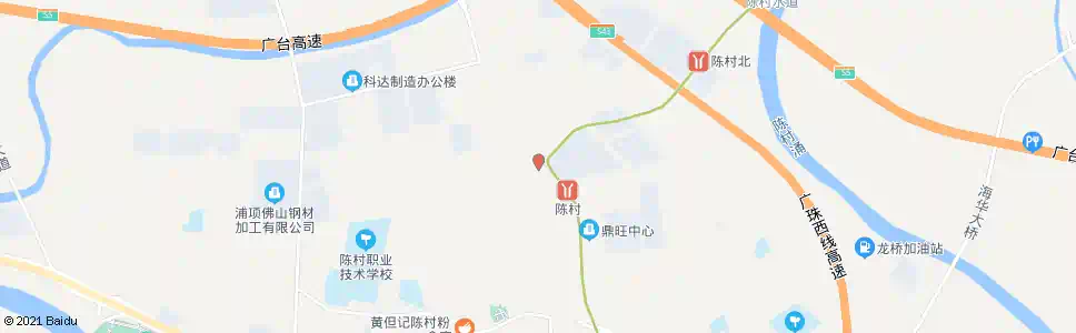 佛山赤花村_公交站地图_佛山公交_妙搜公交查询2025