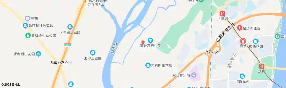 佛山黄岐高级中学_公交站地图_佛山公交_妙搜公交查询2025