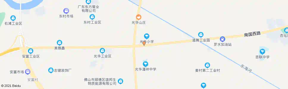 佛山光华路口_公交站地图_佛山公交_妙搜公交查询2025