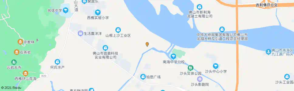 佛山山根桥_公交站地图_佛山公交_妙搜公交查询2025
