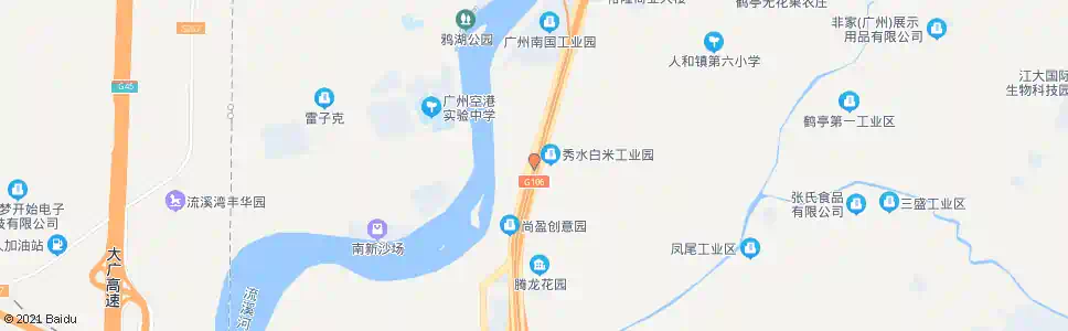 广州白米布_公交站地图_广州公交_妙搜公交查询2025