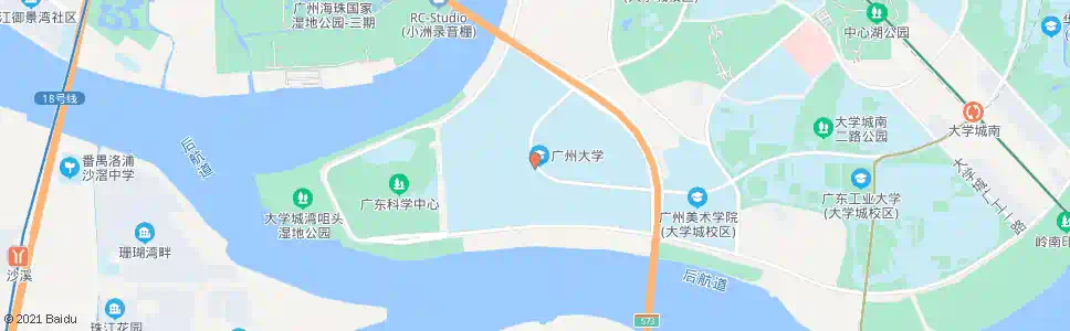广州广大生活区_公交站地图_广州公交_妙搜公交查询2025