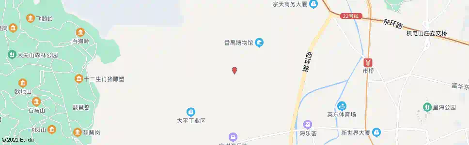广州沙南路_公交站地图_广州公交_妙搜公交查询2025