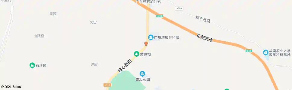 广州叶岭坳_公交站地图_广州公交_妙搜公交查询2025