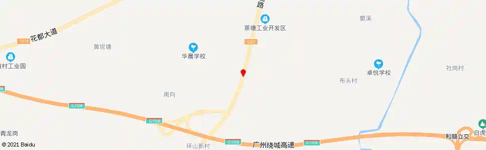 广州茶塘村_公交站地图_广州公交_妙搜公交查询2025