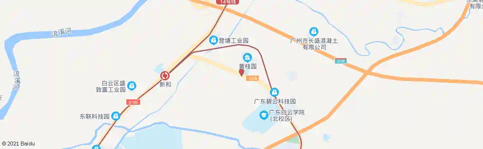 广州登塘村口_公交站地图_广州公交_妙搜公交查询2025