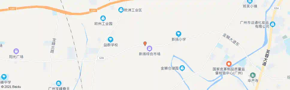 广州新杨市场_公交站地图_广州公交_妙搜公交查询2025