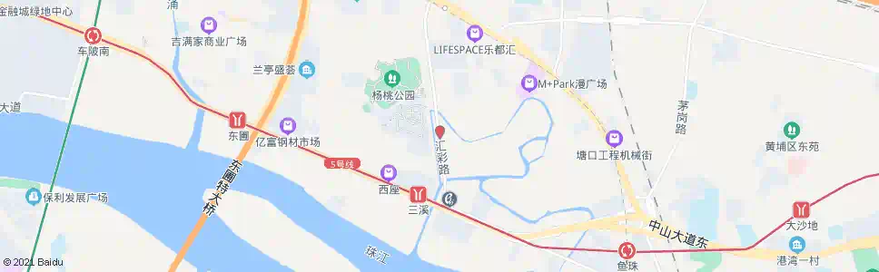 广州汇彩路总站_公交站地图_广州公交_妙搜公交查询2025